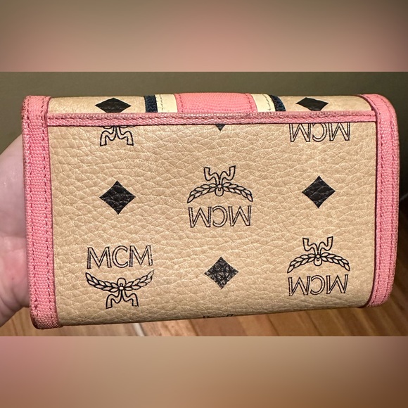 MCM Multicolor Visetos Coated Canvas & Leather Short Wallet w/box/dustbag/card - Picture 2 of 15